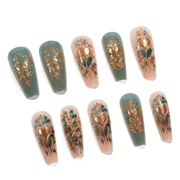 Nail Art Set with elegant floral 3D decoration Bowlift