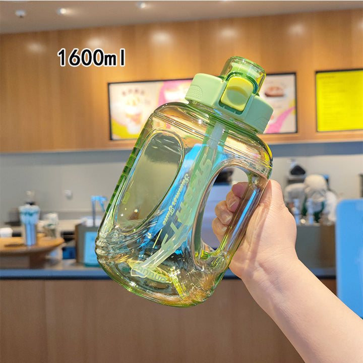 Women's large water bottle with ergonomic carrying handle Bowlift
