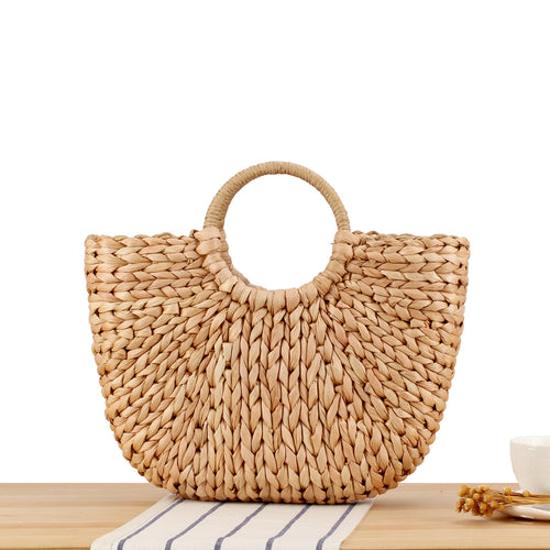 Braided Tote Bag with Unique Design Bowlift