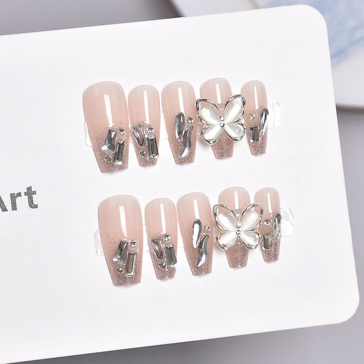Premium Glamorous Press-On Nail Extensions Bowlift