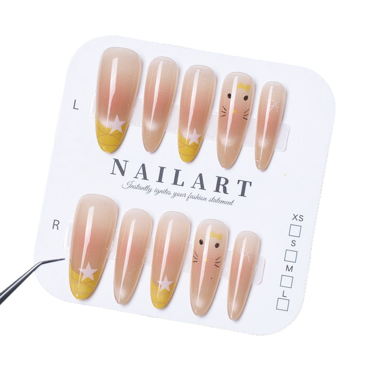 Decorative Themed Press-On Nail Set Bowlift