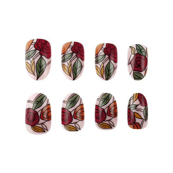 Floral Design Nail Art Set Bowlift