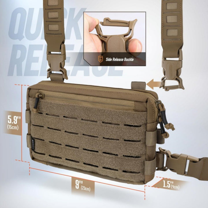 Multifunctional Tactical Shoulder Bag Bowlift