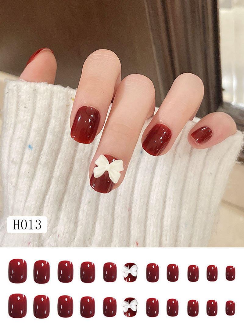 Artificial nail tips with bow design Bowlift