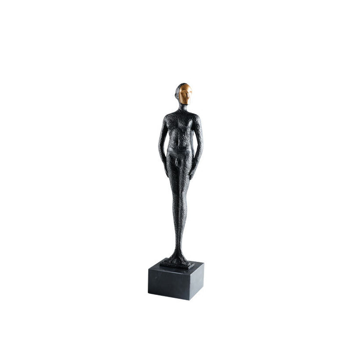 Modern Abstract Metal Plant Sculpture