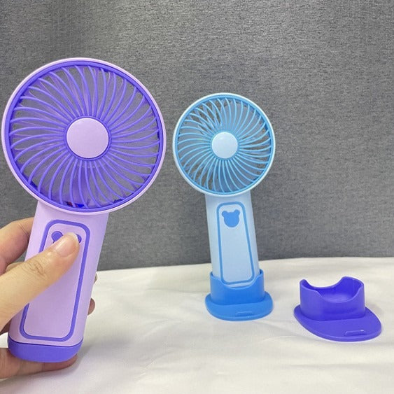 Unisex Portable Hand Fan with Comfortable Ergonomic Shape Bowlift