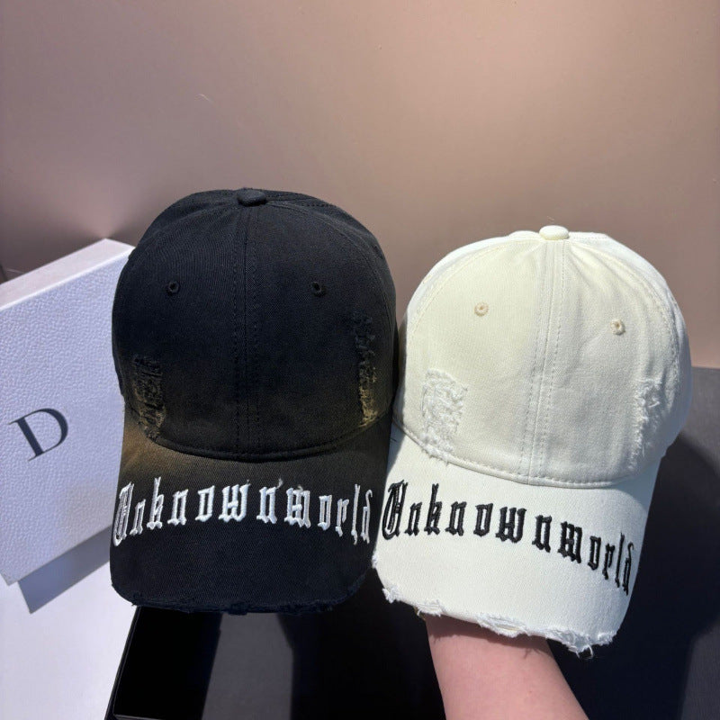 Men's Distressed Graphic Baseball Cap Bowlift