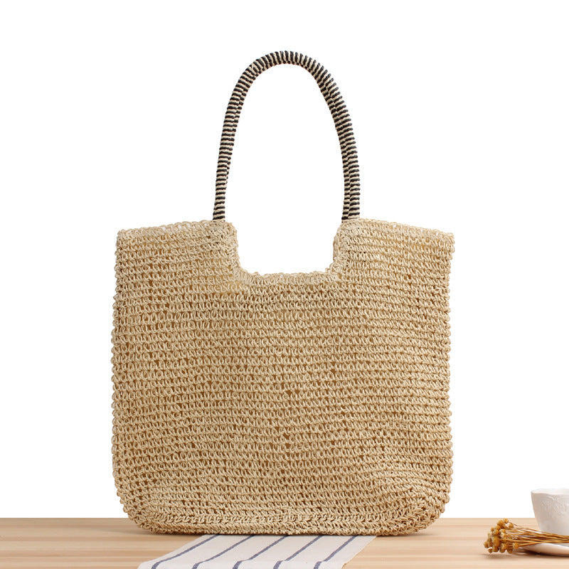 Shopping bag made of woven natural material Bowlift