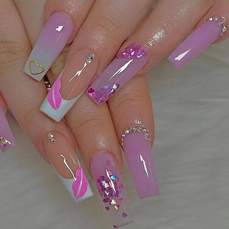 Decorative Press-On Nail Art Set Bowlift