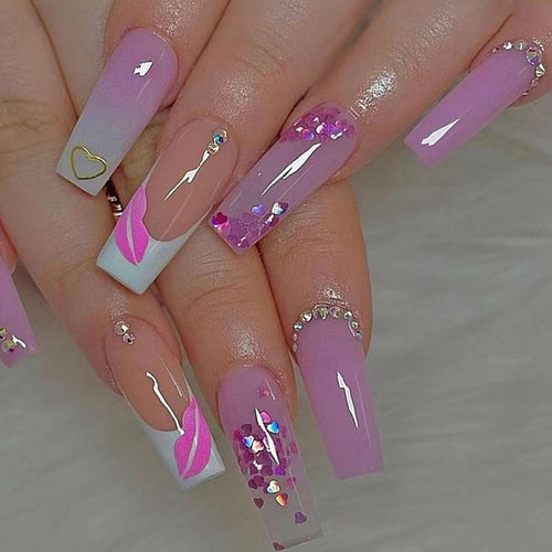 Decorative Press-On Nail Art Set Bowlift