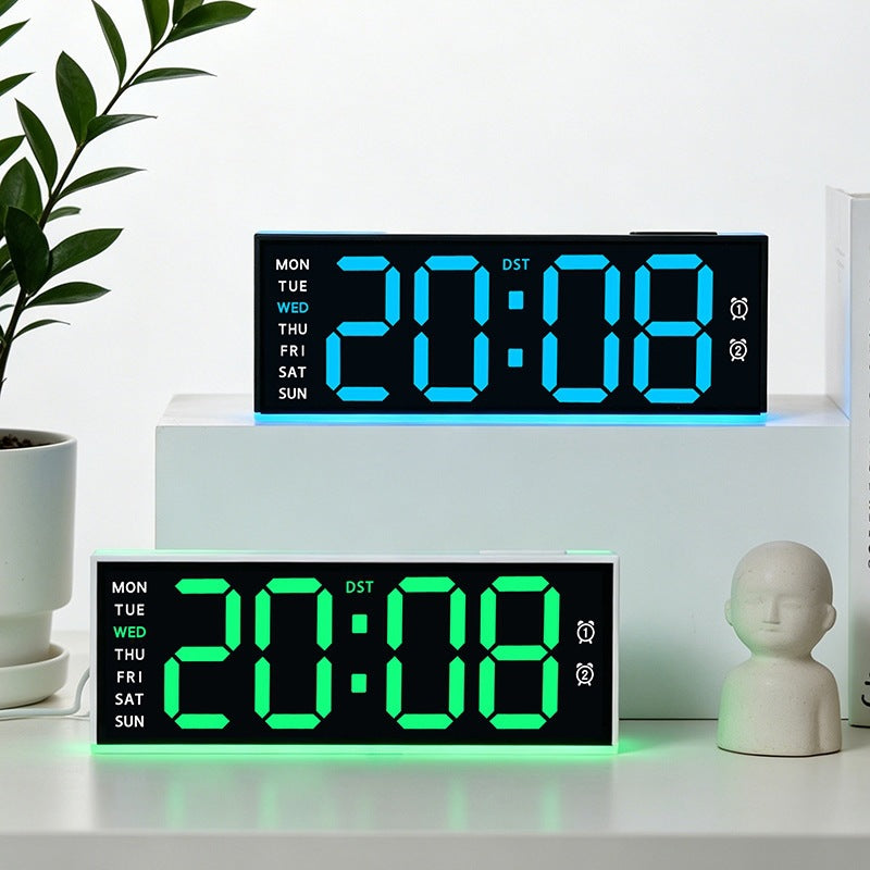 Digital alarm clock with large LED display and dual alarm function Bowlift