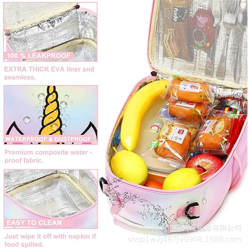 Fun Unicorn Themed Backpack Bowlift