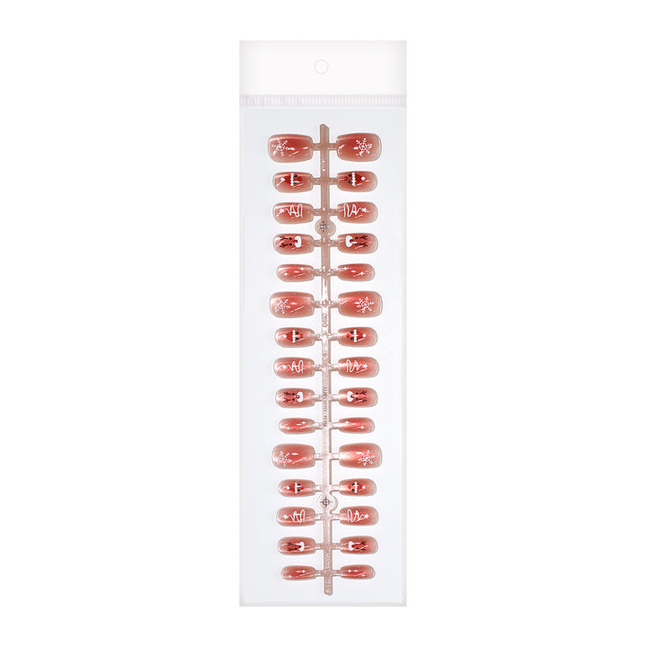 Holiday-Themed Press-On Nail Set Bowlift