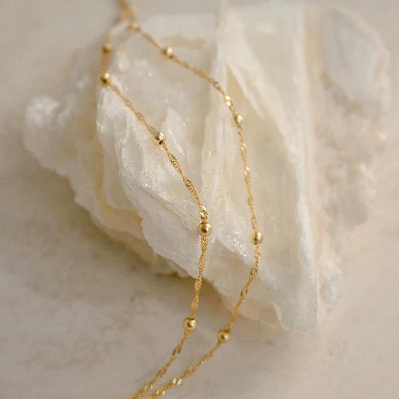 Delicate Silver Chain Bracelet Bowlift