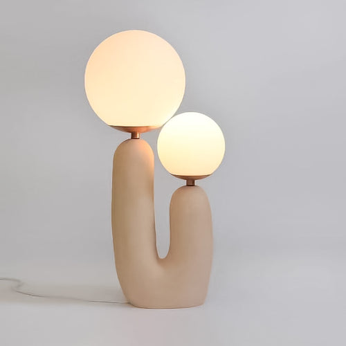 Artistic Table Lamp with Sculptural Design