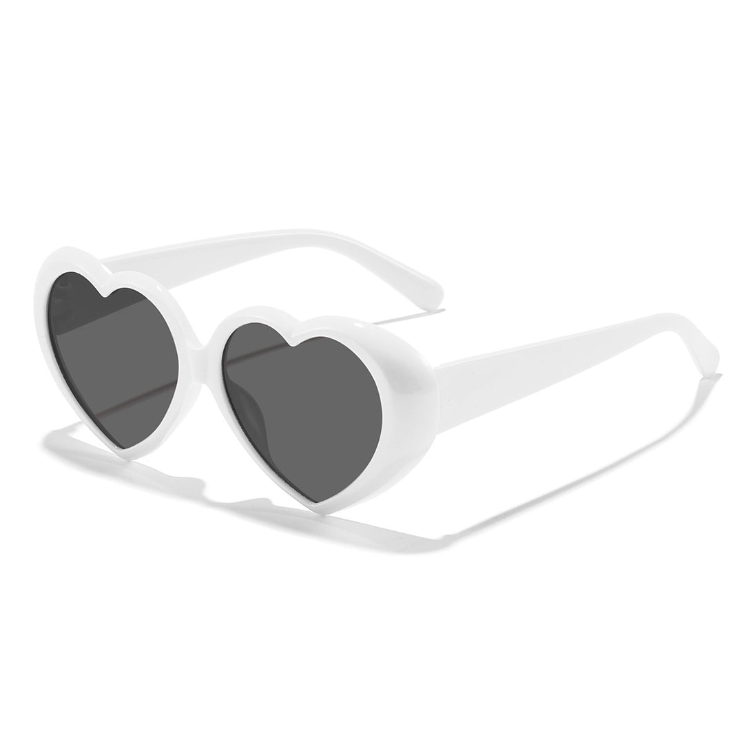 Women's Heart-Shaped Sunglasses with UV Protection and Stylish Frame Bowlift