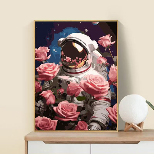 Astronaut Flower Art Print Bowlift