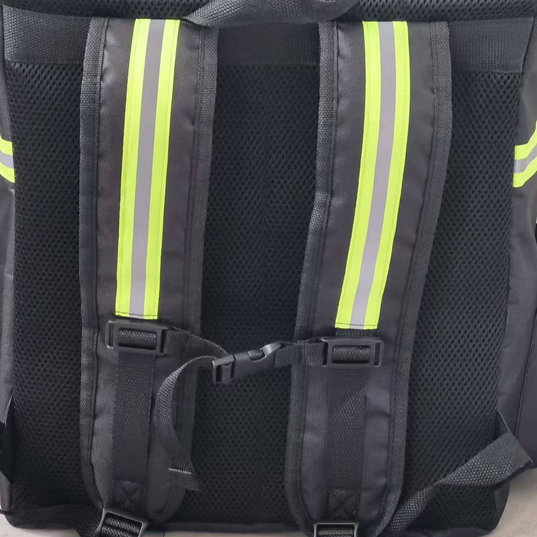 Unisex nan insulated delivery backpack with thermal insulated box, reflective stripes and extra sturdy bottom Bowlift