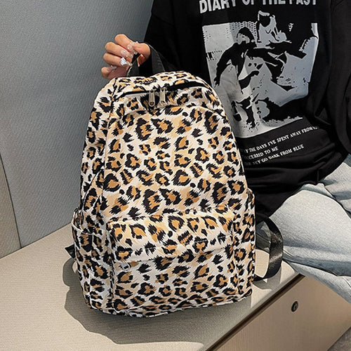 Stylish Animal Print Backpack Bowlift