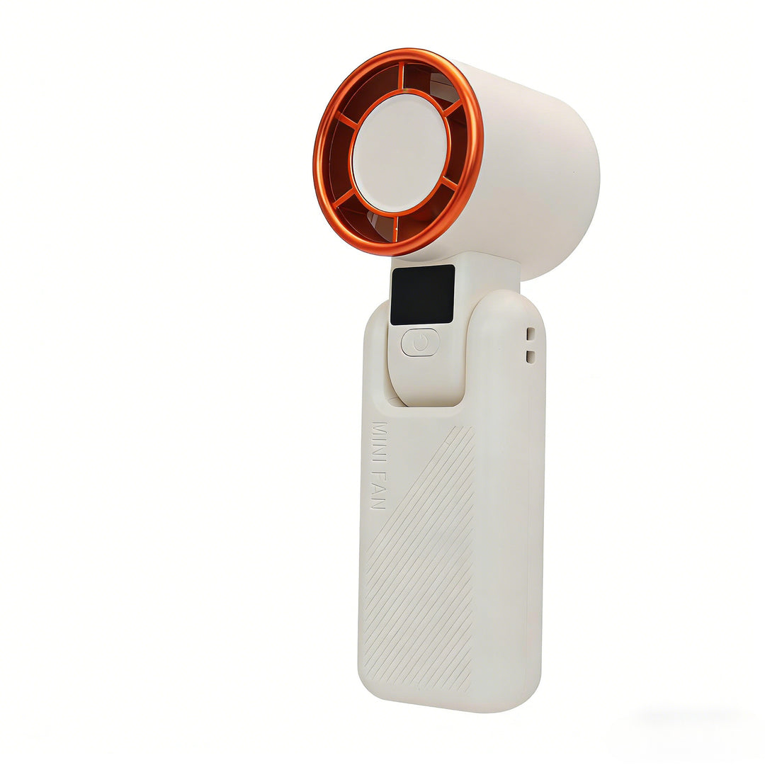 Women Portable Mini Fan with LCD Display Bowlift