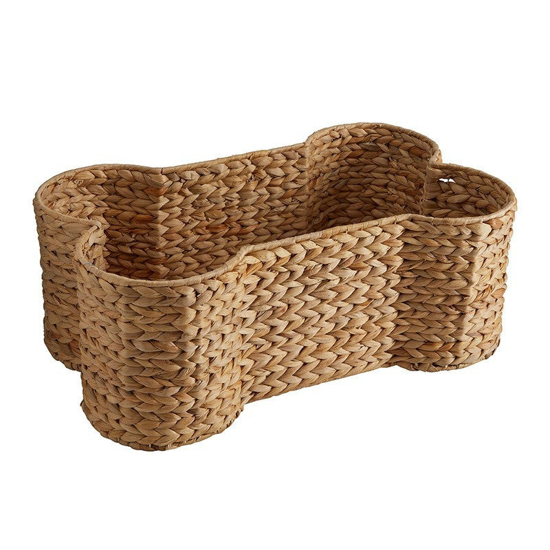 Decorative Woven Bone-Shaped Basket Bowlift