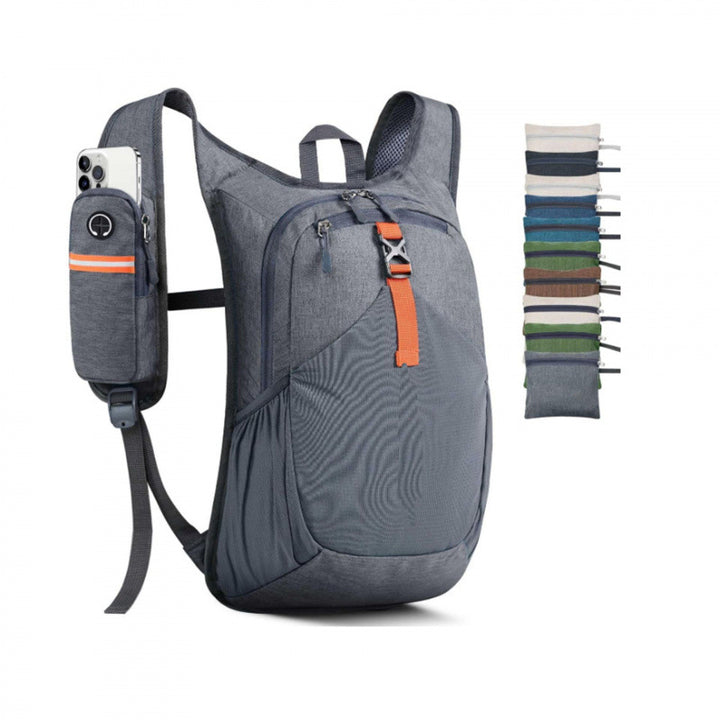 Functional leisure backpack with integrated phone pocket Bowlift