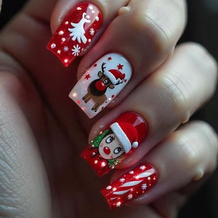 Creative Festive Character Nail Art Bowlift