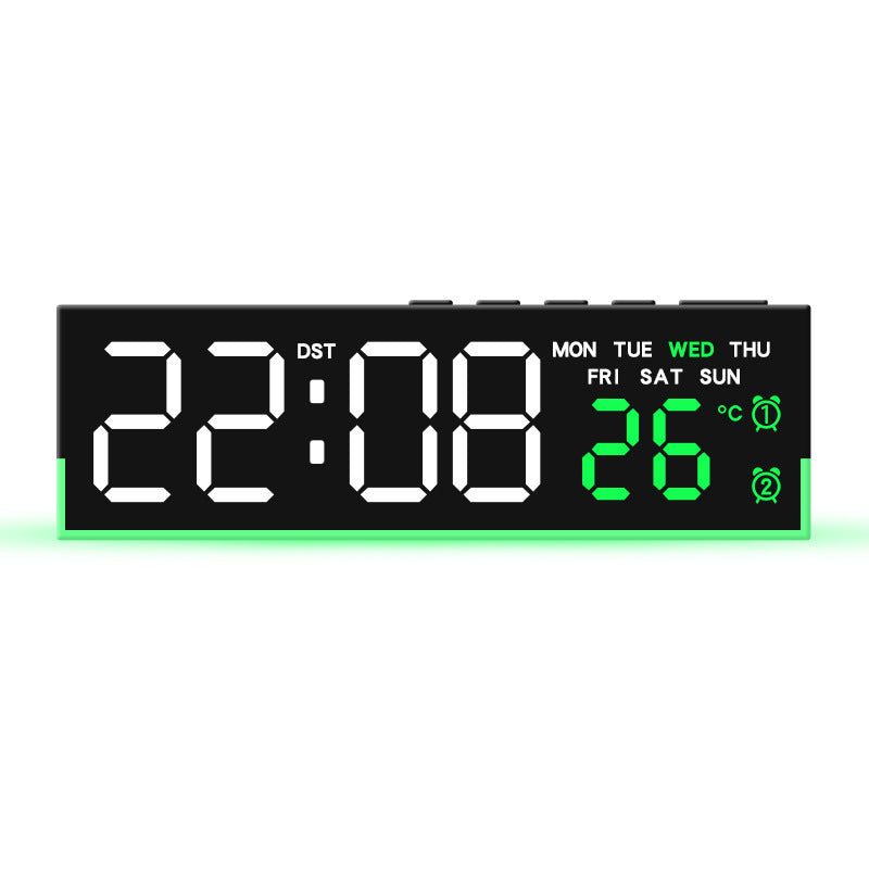 Alarm clock with digital display and temperature display Bowlift