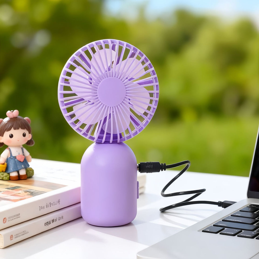 Ladies portable USB hand fan with flexible design Bowlift