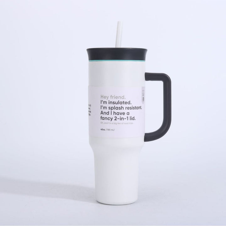 Women's insulated mug with 2-in-1 lid Bowlift