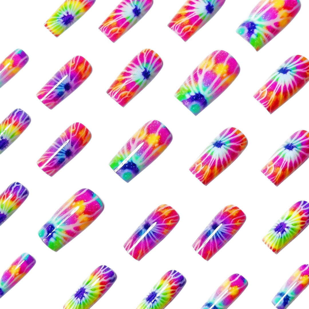 Creative Nail Art In Psychedelic Design Bowlift