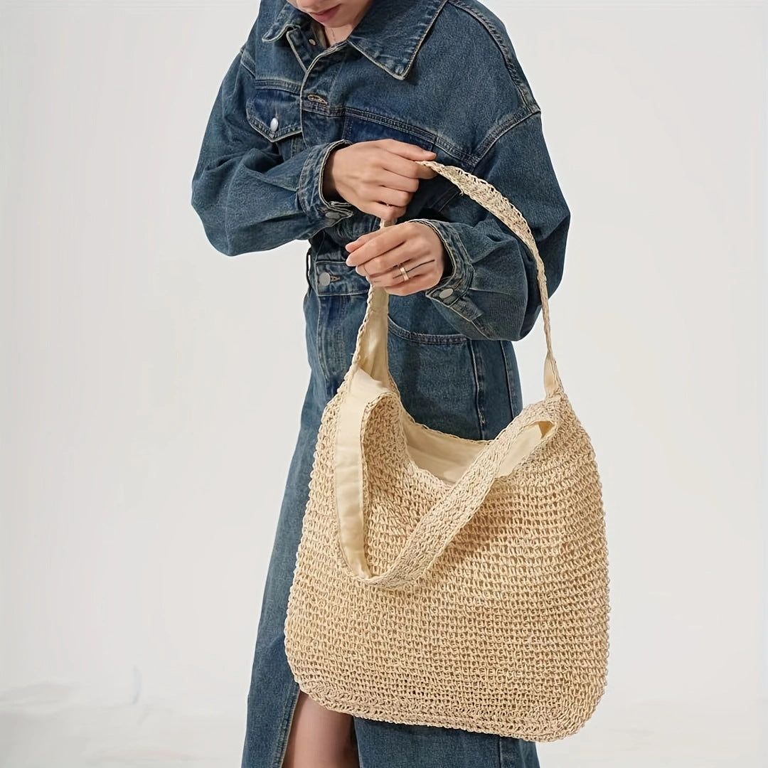Comfortable natural fiber shoulder bag Bowlift