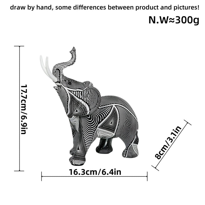 Creative elephant figurine with colorful design Bowlift