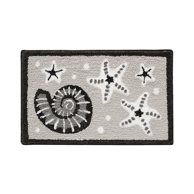 Unisex Coastal-Themed Bath Mat Bowlift