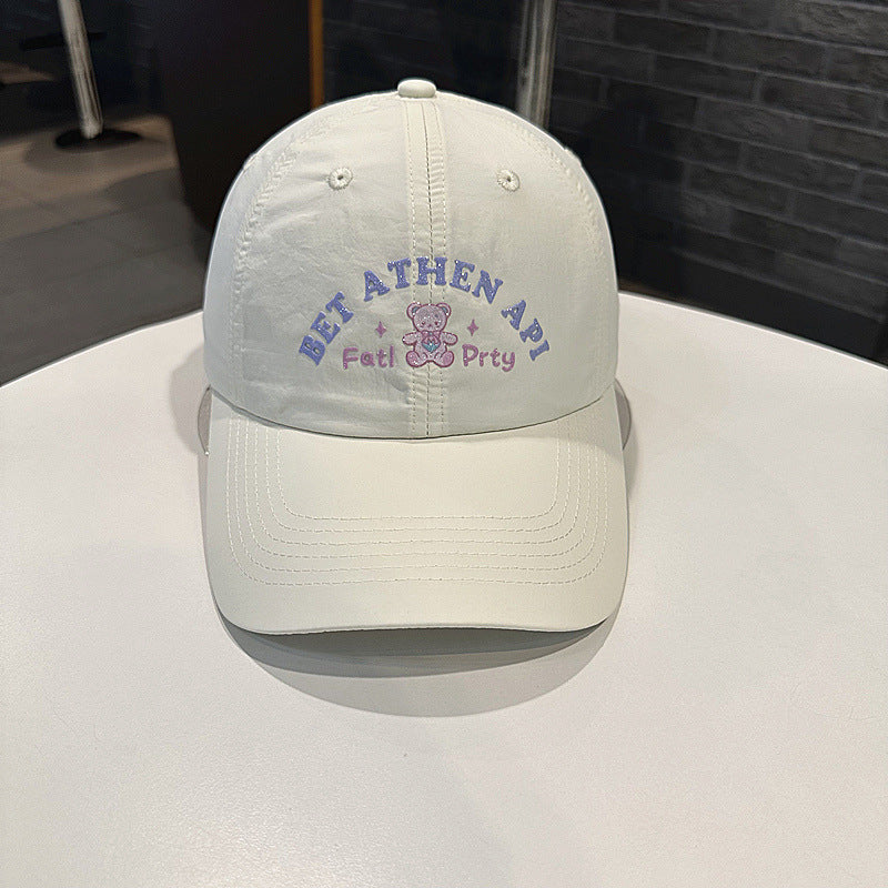 Women's Playful Embroidered Cap Bowlift
