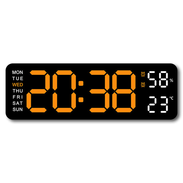 Digital alarm clock with room temperature and humidity display Bowlift