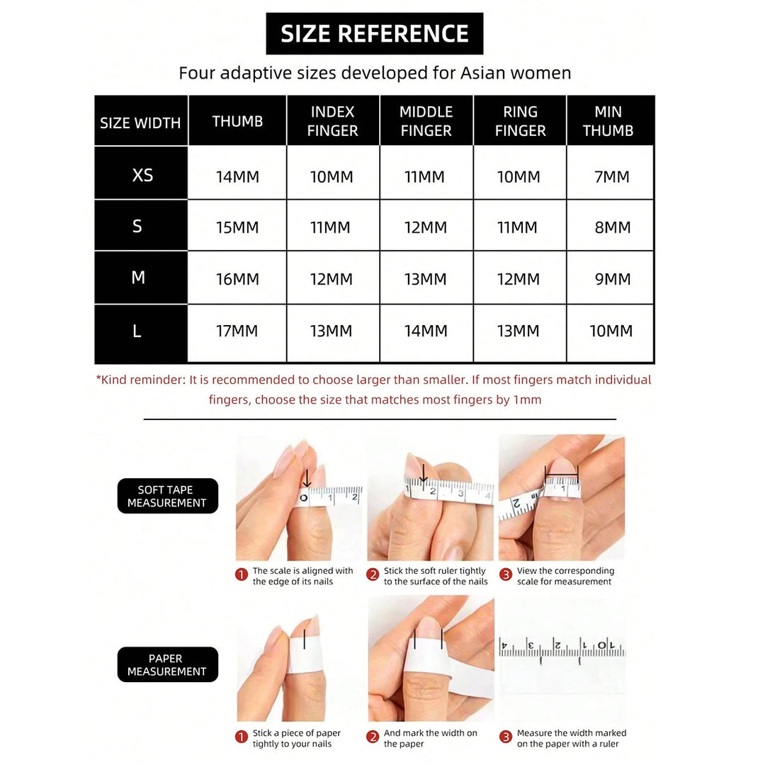 Artificial nails with trendy waterfall effect Bowlift
