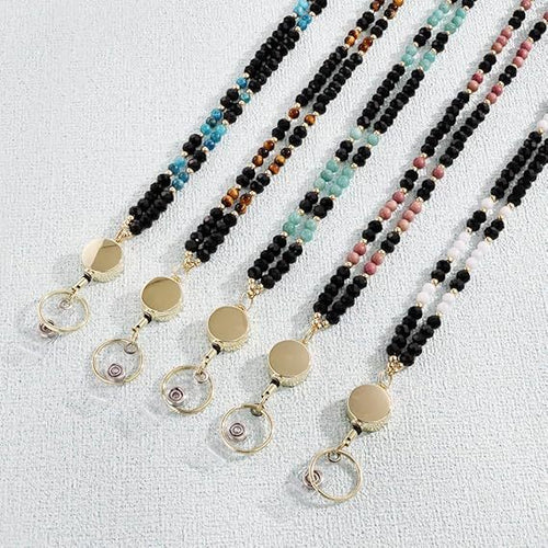 Beaded Eyewear Retractable Lanyard Bowlift