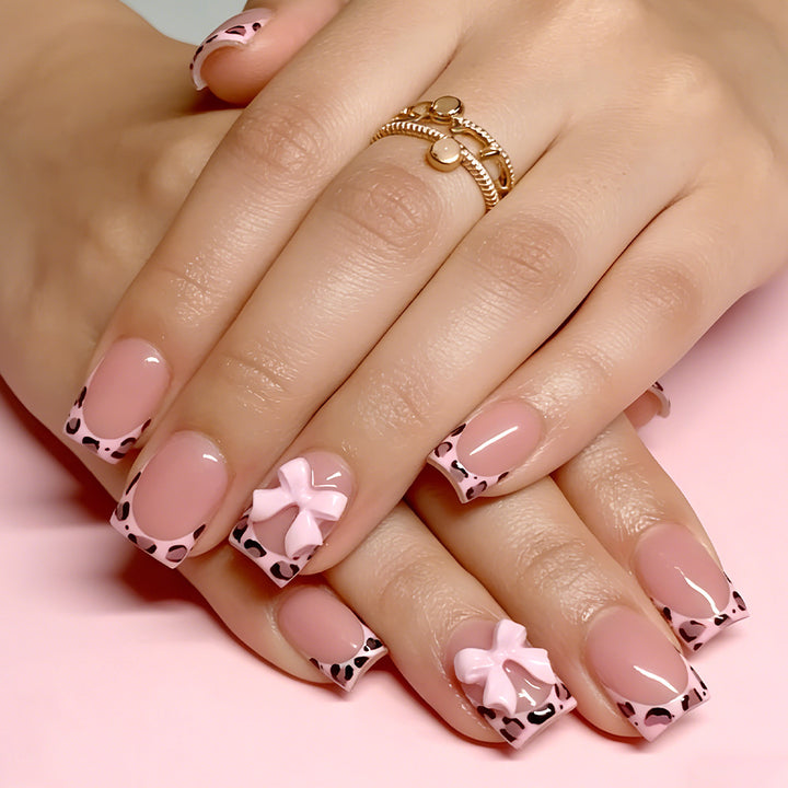 Elegant Animal Print Nail Art Set Bowlift