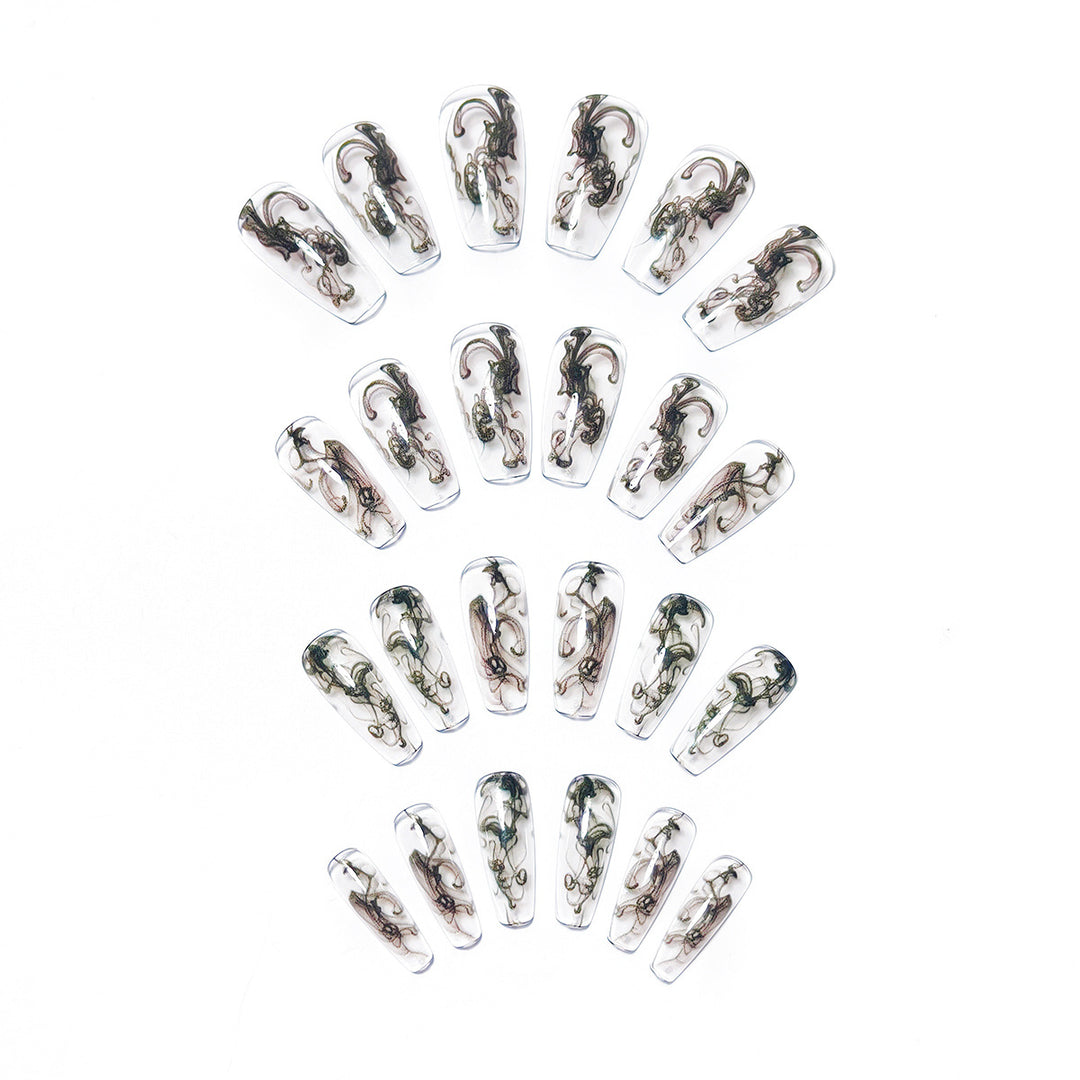 Artistic Patterned Nail Art Bowlift