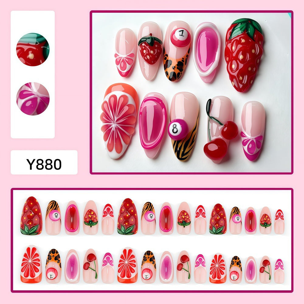 Artificial nail set with fruit motifs Bowlift