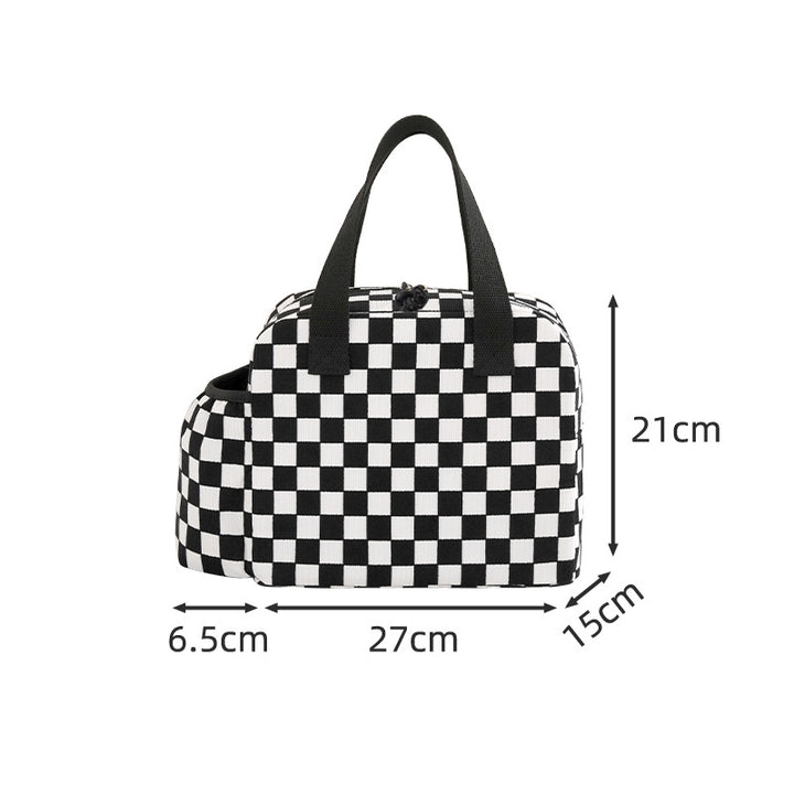 Insulated Lunch Tote with Beverage Holder Bowlift