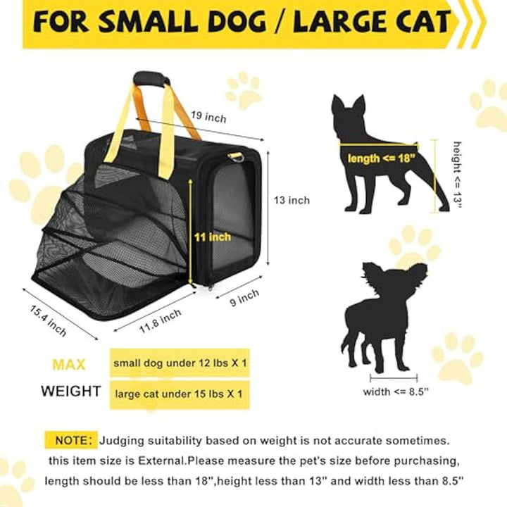 Pet carrier bag with breathable mesh Bowlift