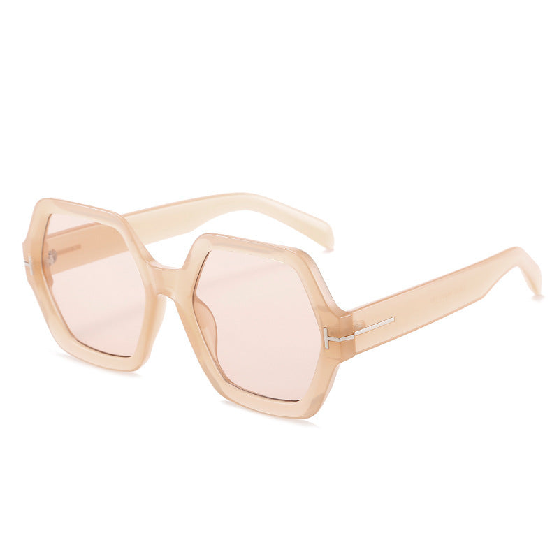 Stylish Oversized Hexagonal Sunglasses Bowlift