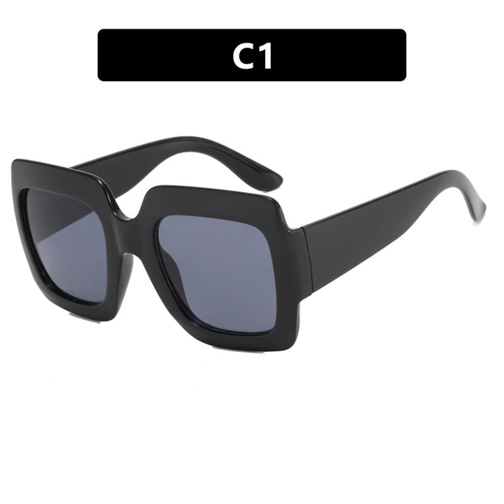 Women's oversized sunglasses with square frames and UV protection Bowlift