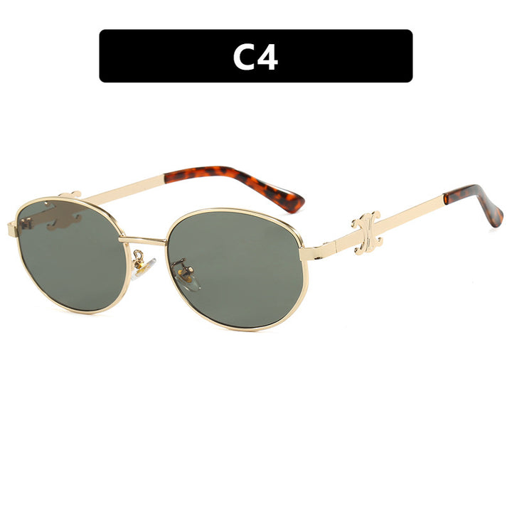Women's stylish designer sunglasses with elegant metal frame Bowlift
