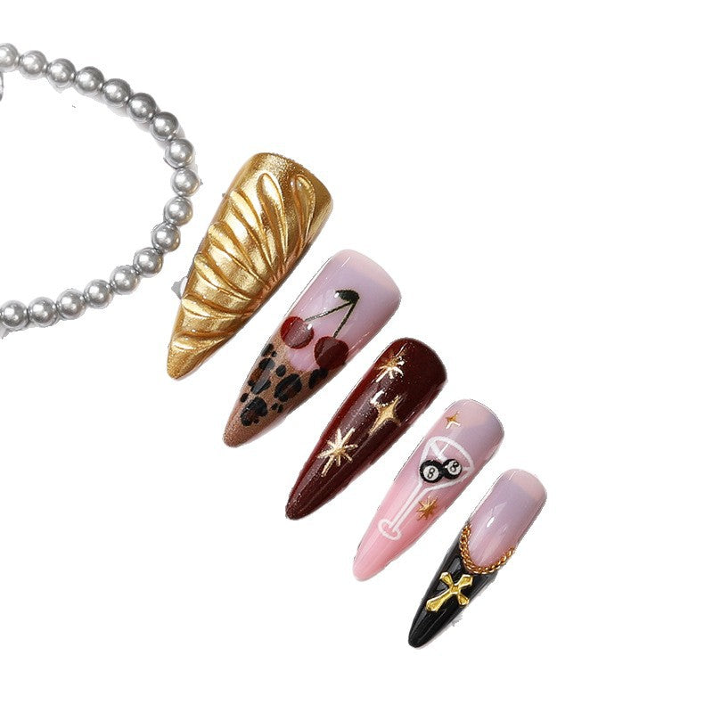 Glamorous Decorative Press-On Nail Tips Bowlift