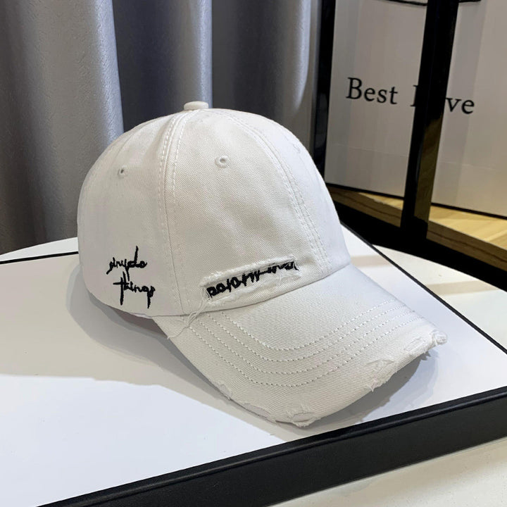 Unisex Distressed Graphic Baseball Hat Bowlift