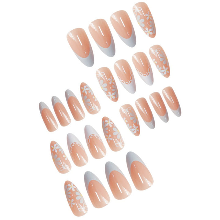 Artistic Floral Press-On Nail Design Bowlift 1788434567