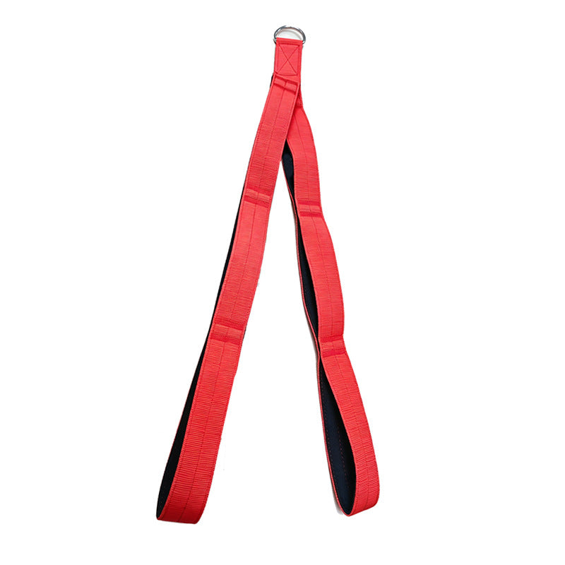 Heavy-duty D-ring dual-loop lifting strap for fitness and physical therapy Bowlift